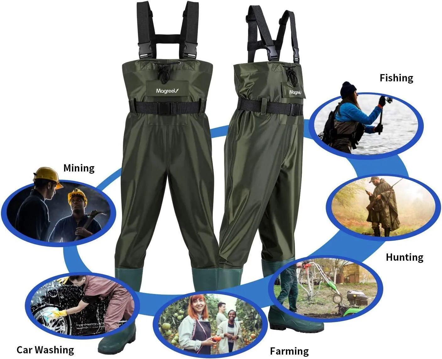 Conquer the Elements: Chest Waders for Uncompromising Outdoor Adventures - Stay Dry and Pursue Your Passion for Fishing and Hunting!