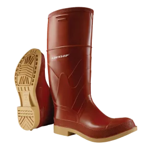 Dunlop 8532400 Superpoly Men's 16" Chevron Steel Toe Boots w-Steel Shank