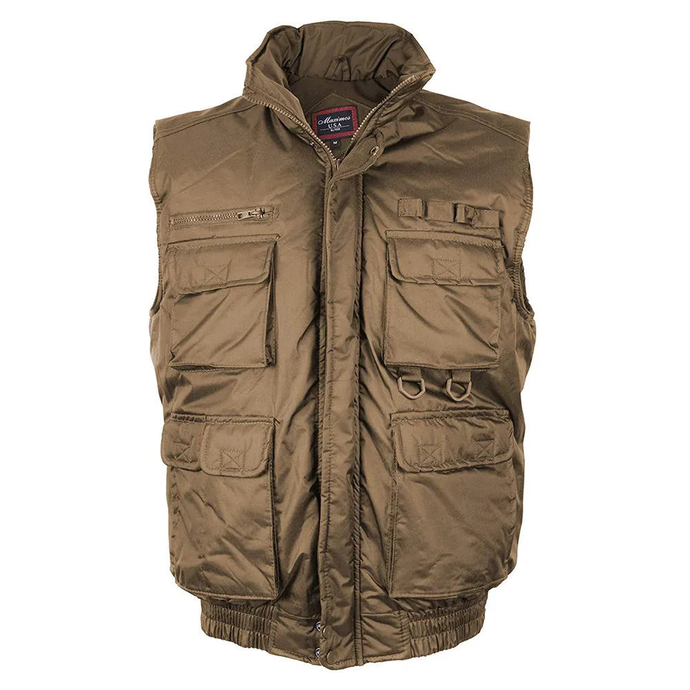 Maximos Men's FV-126 Multi Pocket Tactical Military Fishing Vest