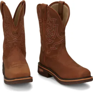 MEN'S JUSTIN RESISTOR NANO COMP TOE WORK BOOTS CR4016