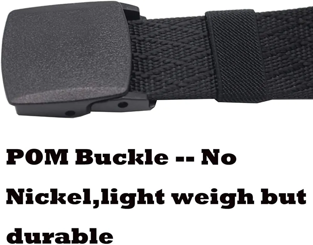 Men's Tactical Belt, Yuepin Polyester Outdoor Military Web Belt Tactical Webbing Belt Nickel Free