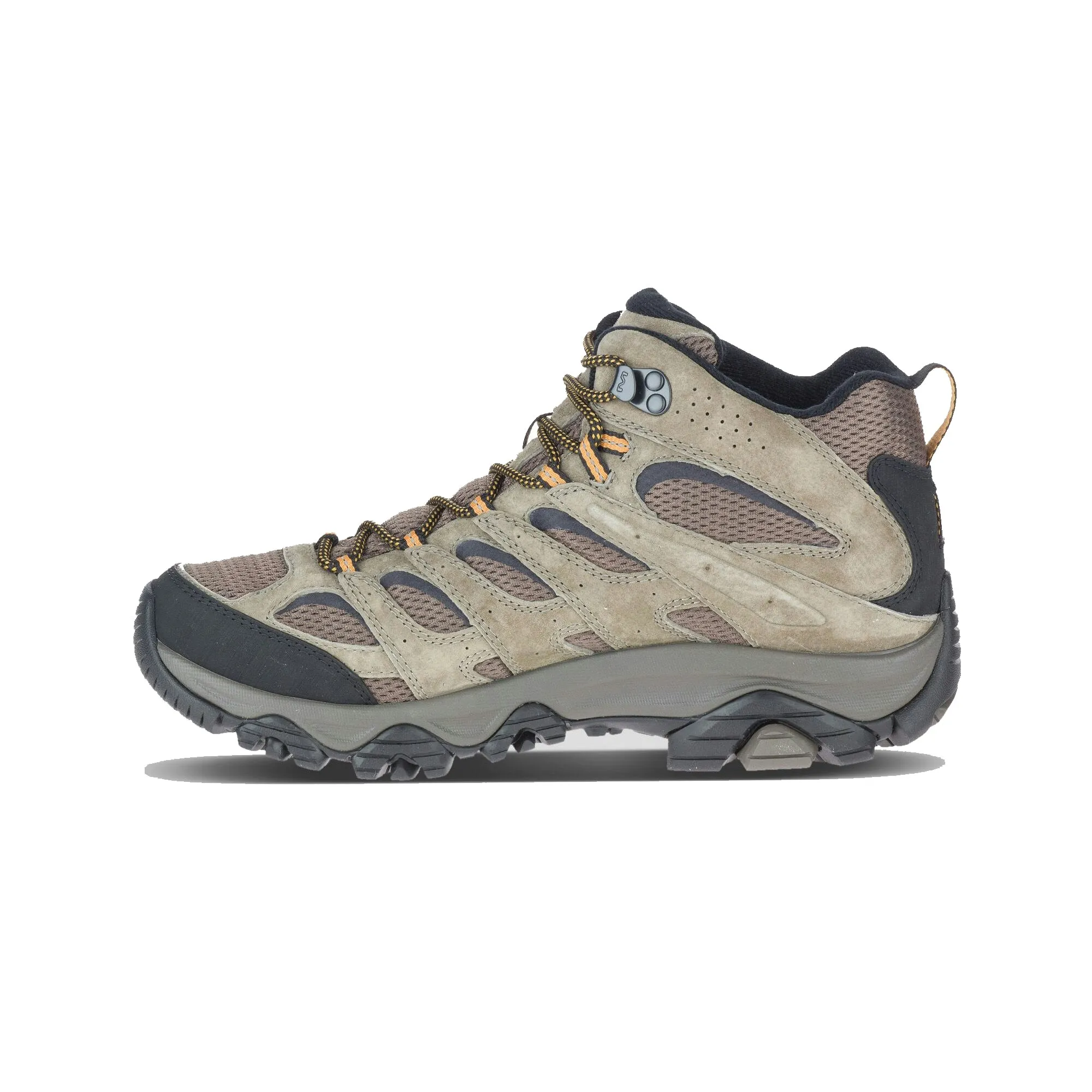 Merrell Moab 3 Leather Mid Goretex Waterproof Boots Walnut