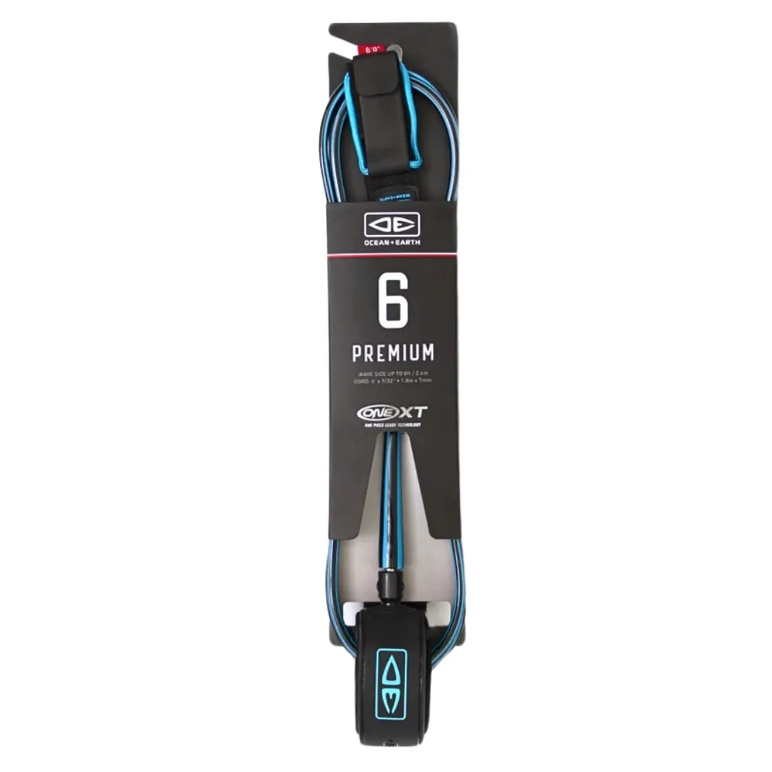 Ocean And Earth 6ft Premium XT Surfboard Leash - Blue