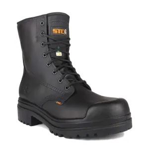 STC Men's 8" Dawson Safety Work Boots | Waterproof Leather, Steel Toe, Vibram® TC4  Sole, Electric Shock & Puncture Resistant, Scuff Resistant | Sizes 4-14